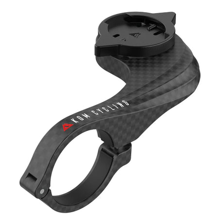 KOM QT01 Garmin to Wahoo adaptor, lightweight carbon design for easy GPS compatibility.