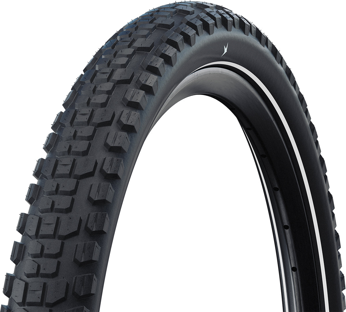 Schwalbe Hybrid Johnny Watts Plus Wired Tyre, ideal for puncture-proof SUV e-bike tyres, featuring durable tread for off-road use.