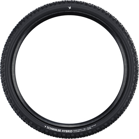 Schwalbe hybrid Johnny Watts tubeless tyre, ideal for SUV e-bikes, showcasing its robust and versatile tread design.