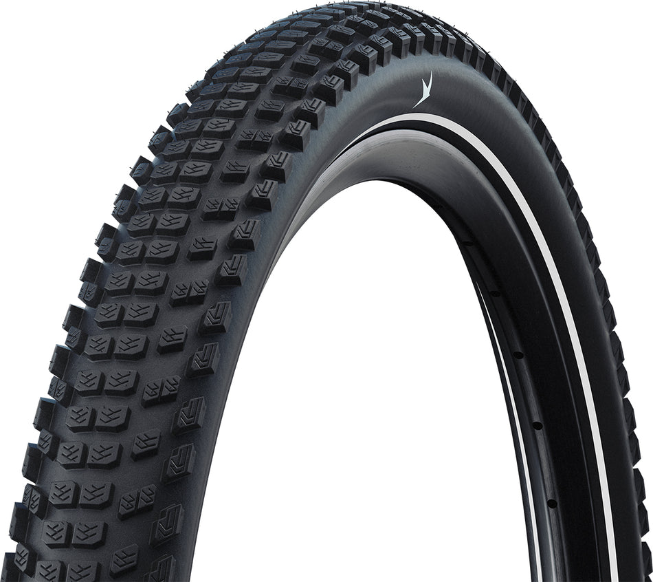 Schwalbe Hybrid Johnny Watts Plus 365 folding MTB tyre showcasing tread design, ideal for SUV e-bike folding tyre use.