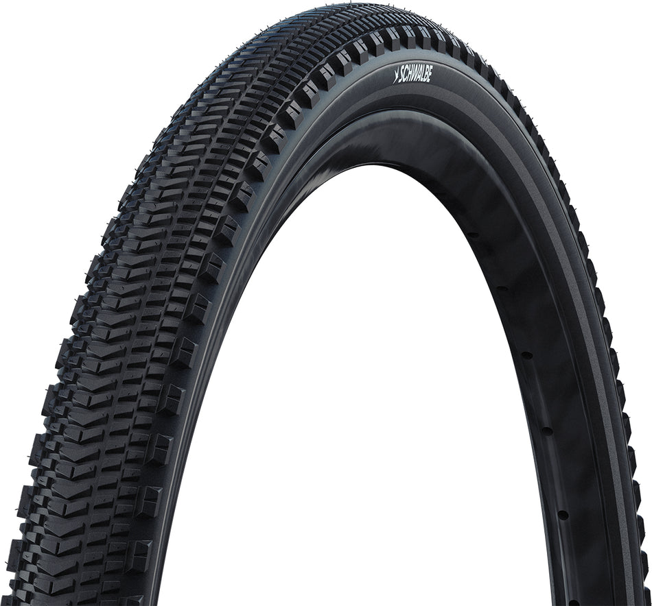 Schwalbe G-One Overland 365 TLR Folding Gravel Tyre in Black/Reflex for gravel bike tyres Schwalbe.