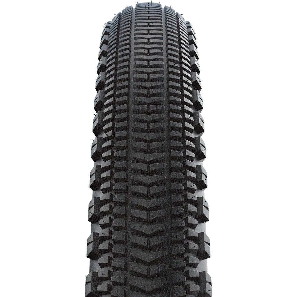 Schwalbe G-One Overland 365 TLR Folding Gravel Tyre in Black/Reflex, ideal gravel bike tyres Schwalbe for bikepacking.