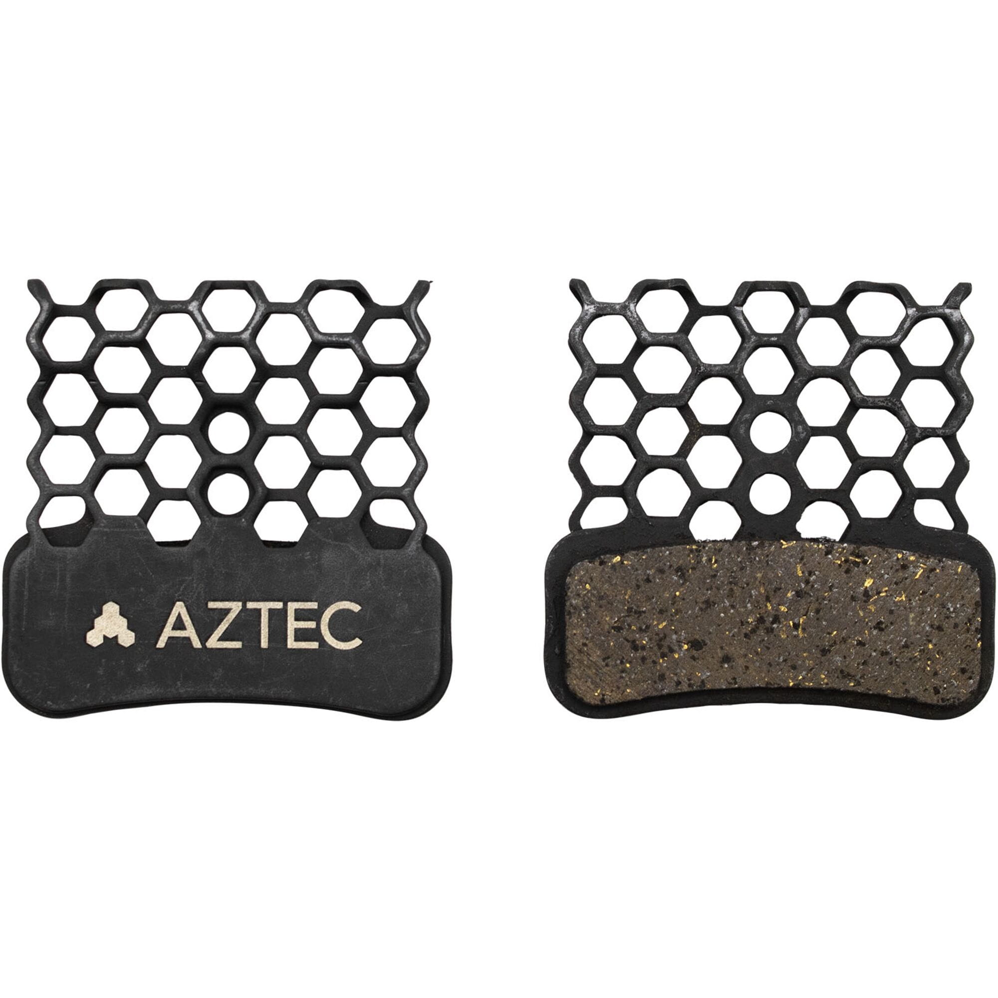 Aztec HexVent disc brake pads for Shimano disc brake pads with honeycomb backplate design