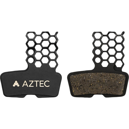 Aztec HexVent disc brake pads for Avid Code with honeycomb design and high-performance materials.
