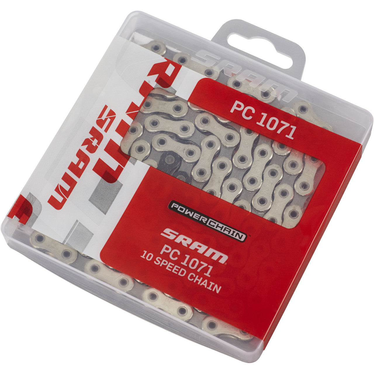 Sram PC-1071 10 Speed Hollowpin 114 Links Chain In Silver/Grey With Powerlock