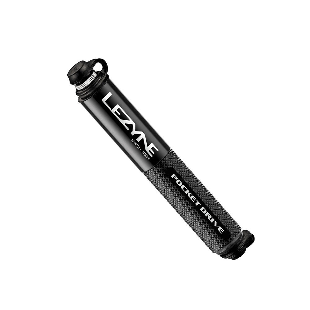 Lezyne Pocket Drive Compact Bicycle Dual Valve Super Light Hand Pump - Black