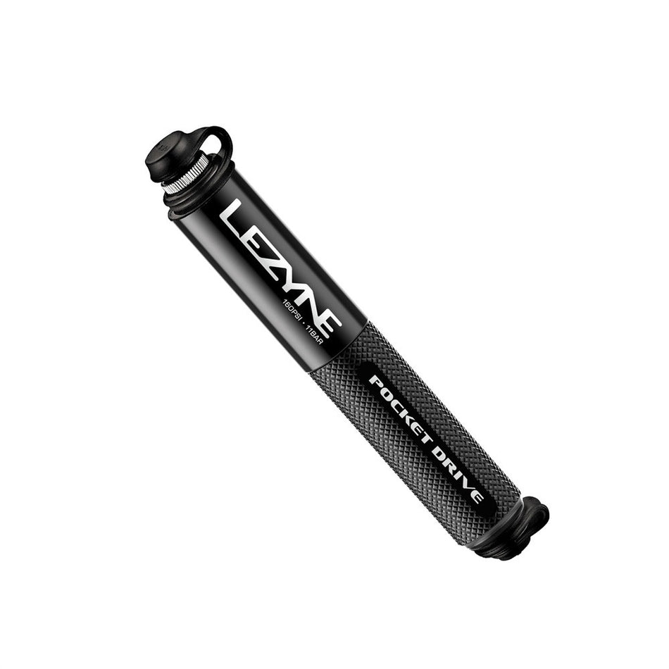 Lezyne Pocket Drive Compact Bicycle Dual Valve Super Light Hand Pump - Black