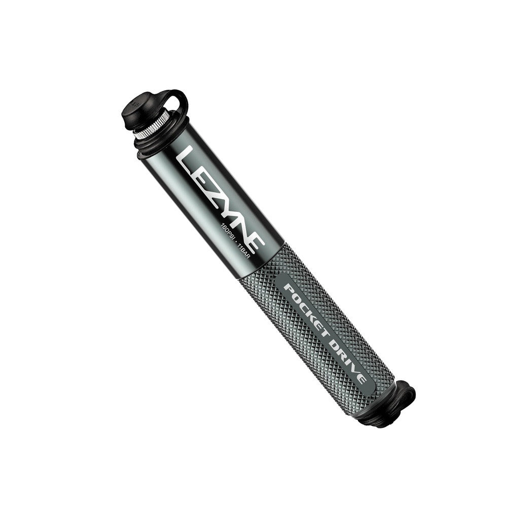 Lezyne Pocket Drive Compact Bicycle Dual Valve Super Light Hand Pump - Lite Grey