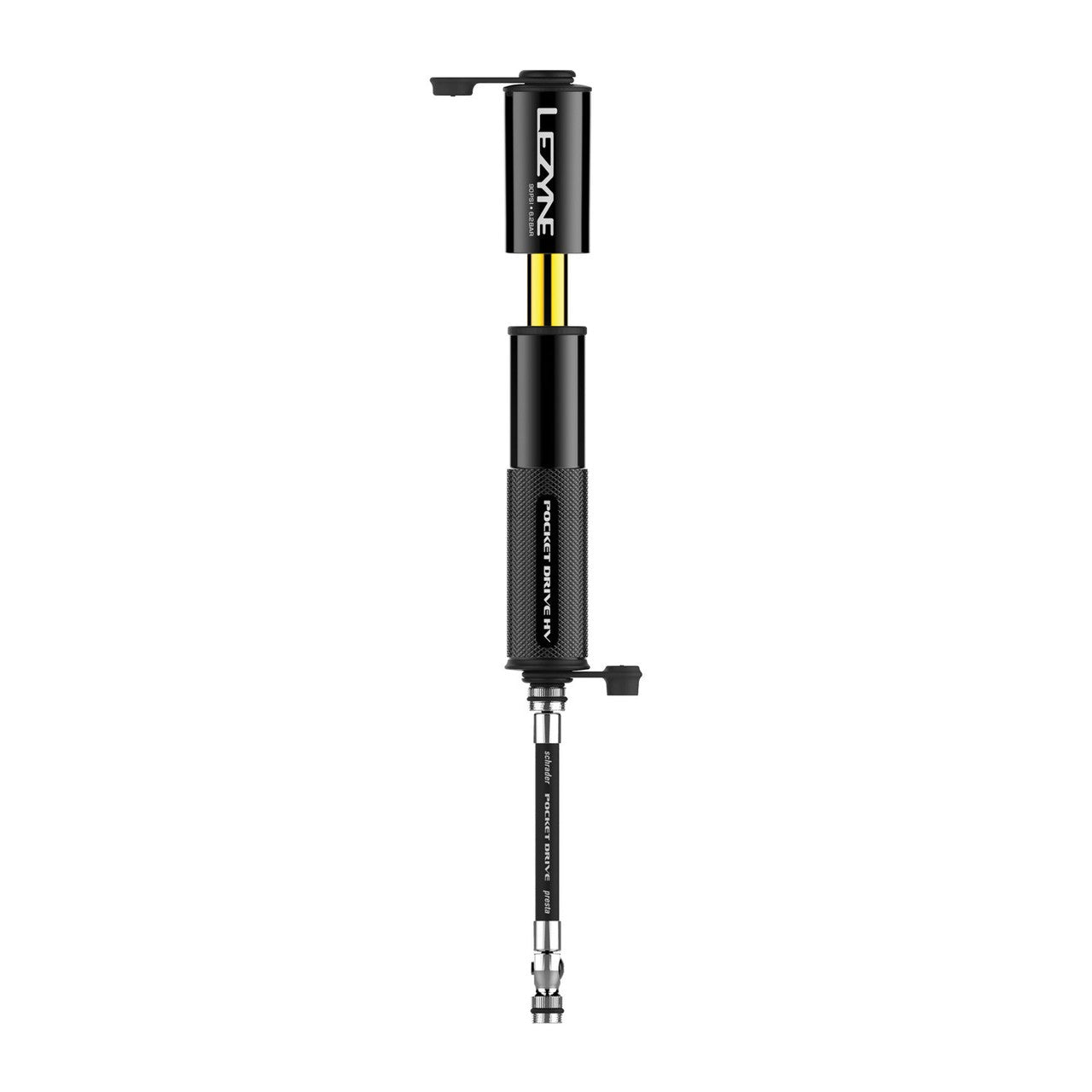 Lezyne Pocket Drive HV Compact Bicycle Hand Pump - Black