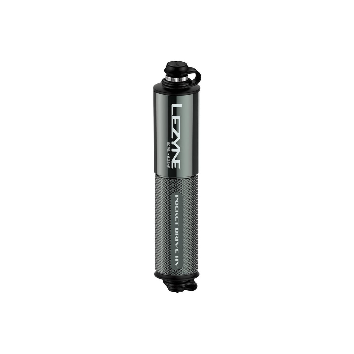 Lezyne Pocket Drive HV Compact Bicycle Dual Valve Hand Pump - Lite Grey
