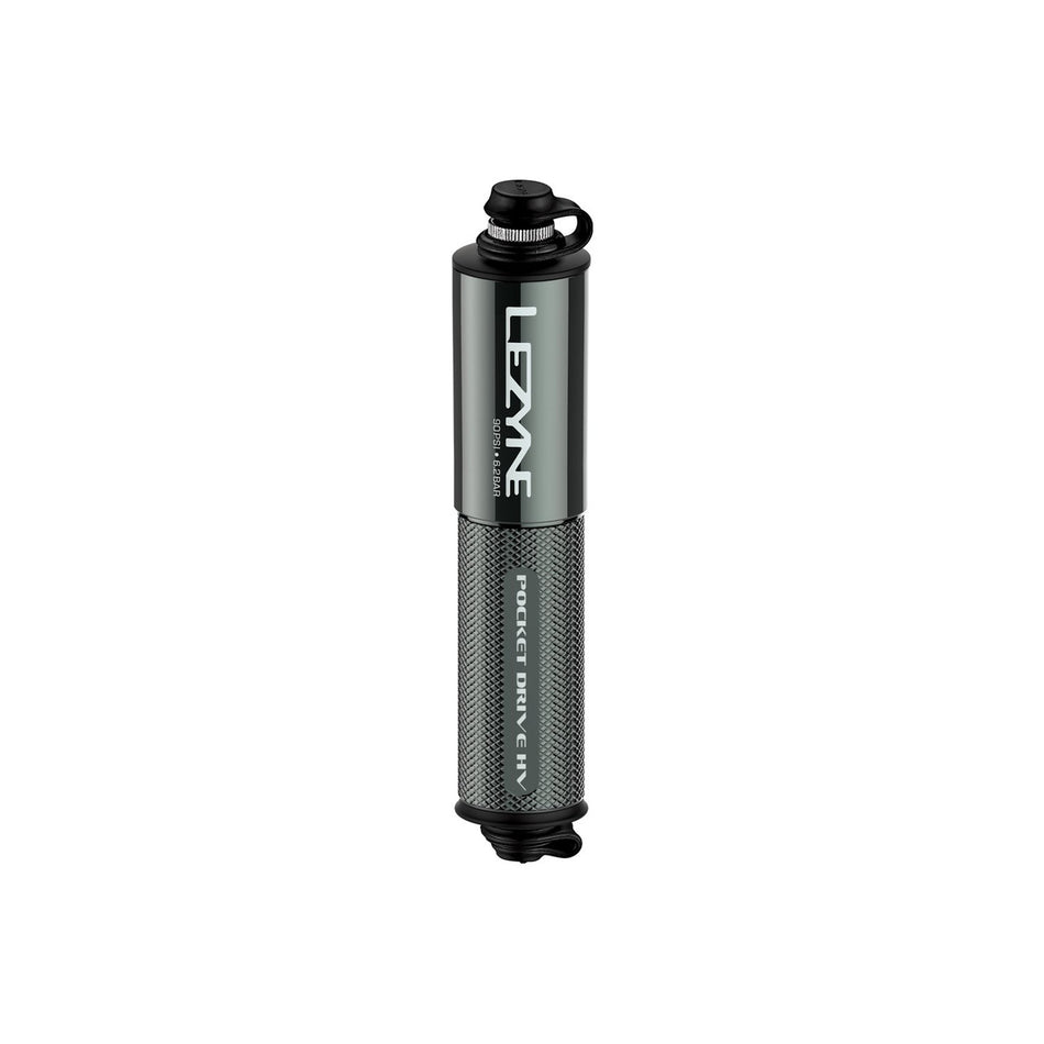 Lezyne Pocket Drive HV Compact Bicycle Dual Valve Hand Pump - Lite Grey