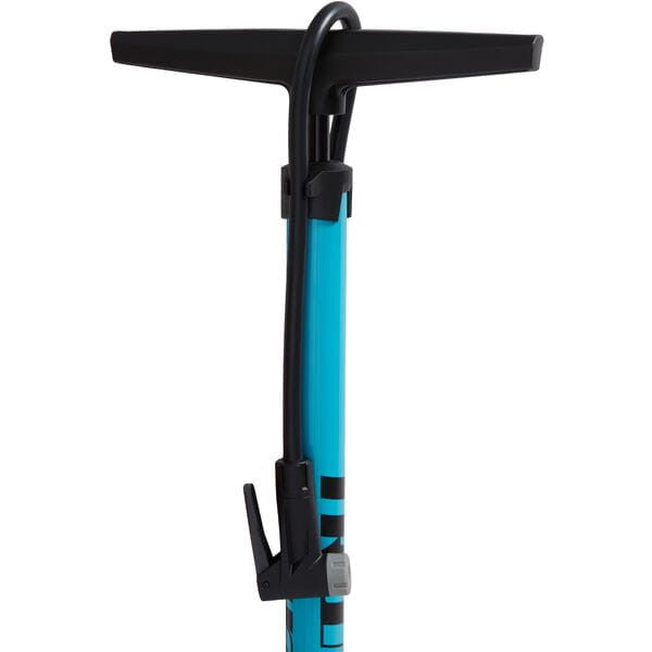 Truflo Easitrax 4 Bicycle Floor Pump For Presta and Schrader Up To 160 PSI | Blue