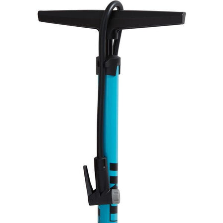 Truflo Easitrax 4 Bicycle Floor Pump For Presta and Schrader Up To 160 PSI | Blue