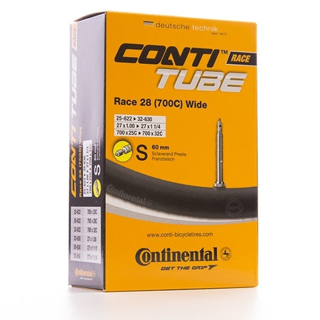 Continental Race 28 Wide Inner Tube 700 x 25-32 Presta Valve 42mm or 60mm For Road or Cyclocross