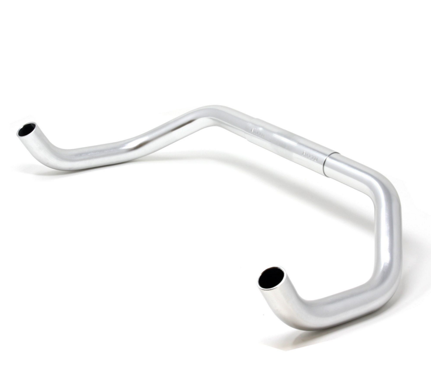 Nitto RB-019 Curved Bullhorn Handlebars | 26mm Clamp | Silver