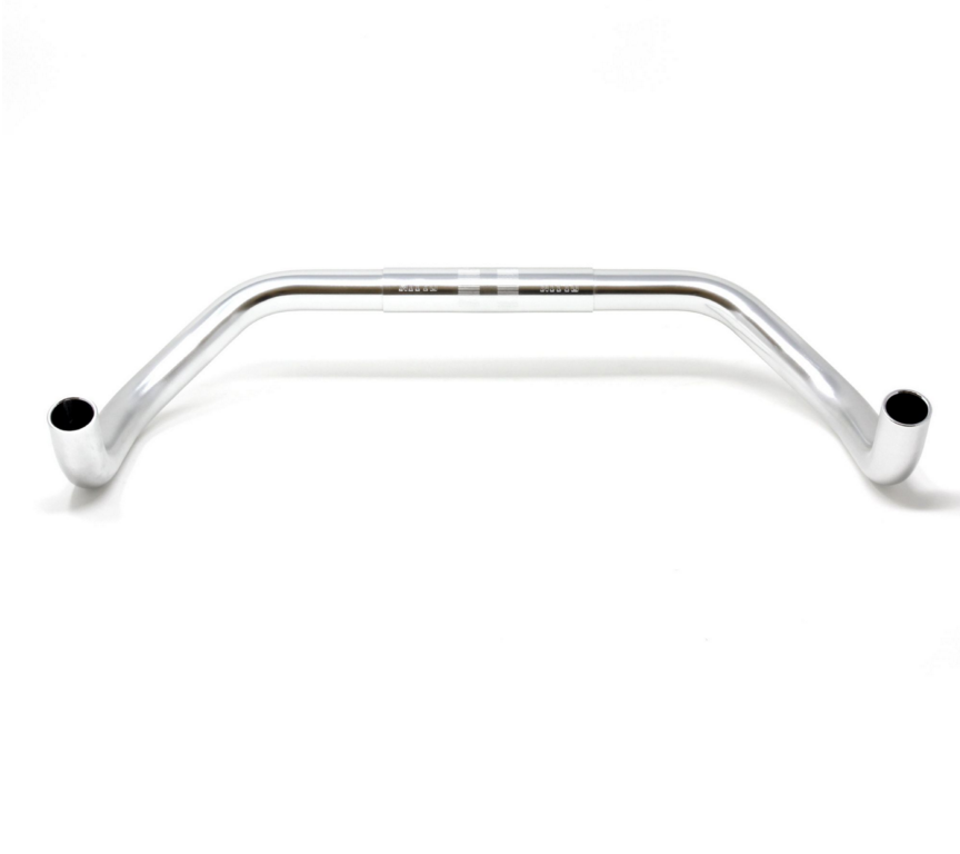 Nitto RB-019 Curved Bullhorn Handlebars | 26mm Clamp | Silver