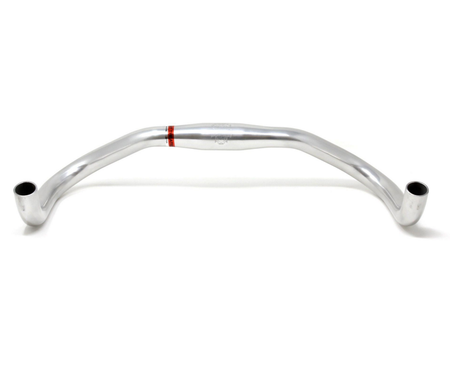 Nitto RB-030SSB Curved Oversize Bullhorn Handlebars | 31.7mm Clamp | Silver