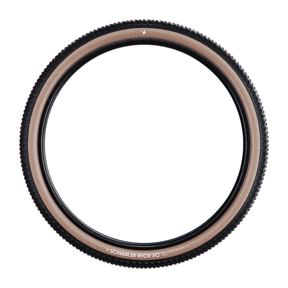 Schwalbe Rick XC Cross Country Addix SpeedGrip Super Race Brown Wall Tyre
