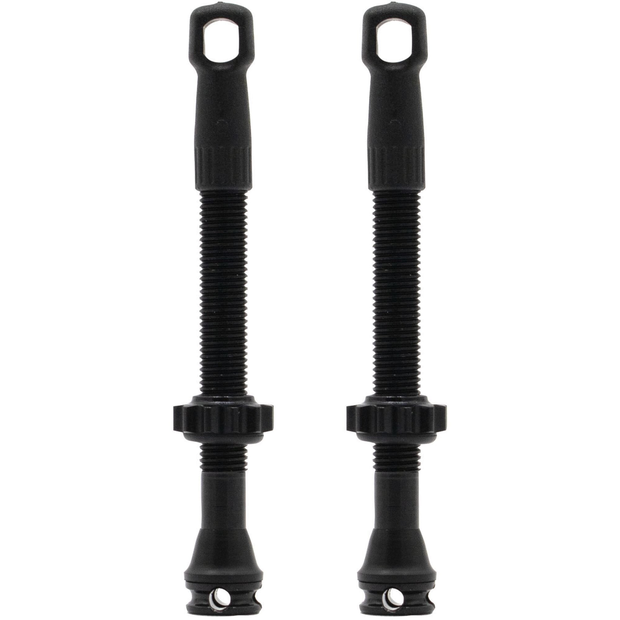Nutrak tubeless valves 72mm in a pair, featuring a vented base for optimal performance and easier installation.