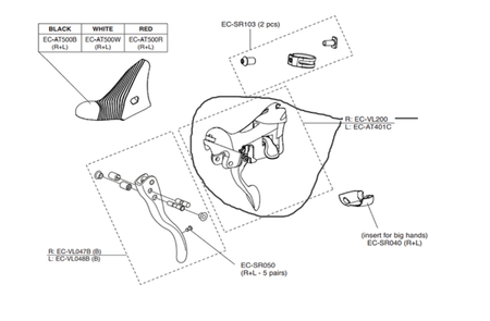 Campagnolo EC-VL200 Ergopower 10 Speed Veloce 2015 Right Hand Shifter Body