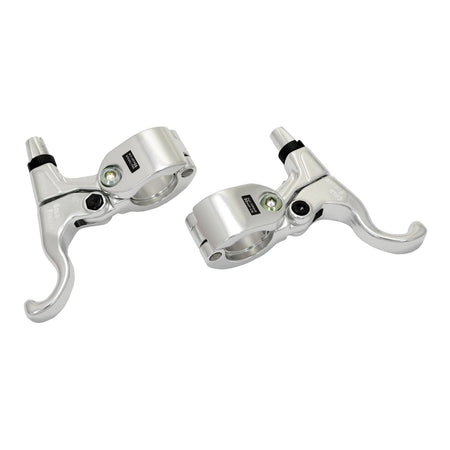 Dia-Compe Tech 99 BMX brake lever - All Silver, 1 Finger, short blade, suitable for tight bend BMX H-bars.