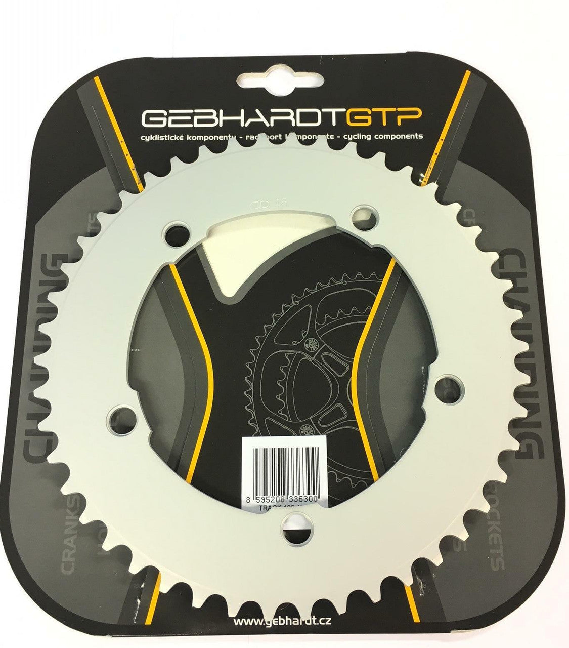 Gebhardt 1/8" Track Chainring | Silver | 144mm BCD | All Sizes