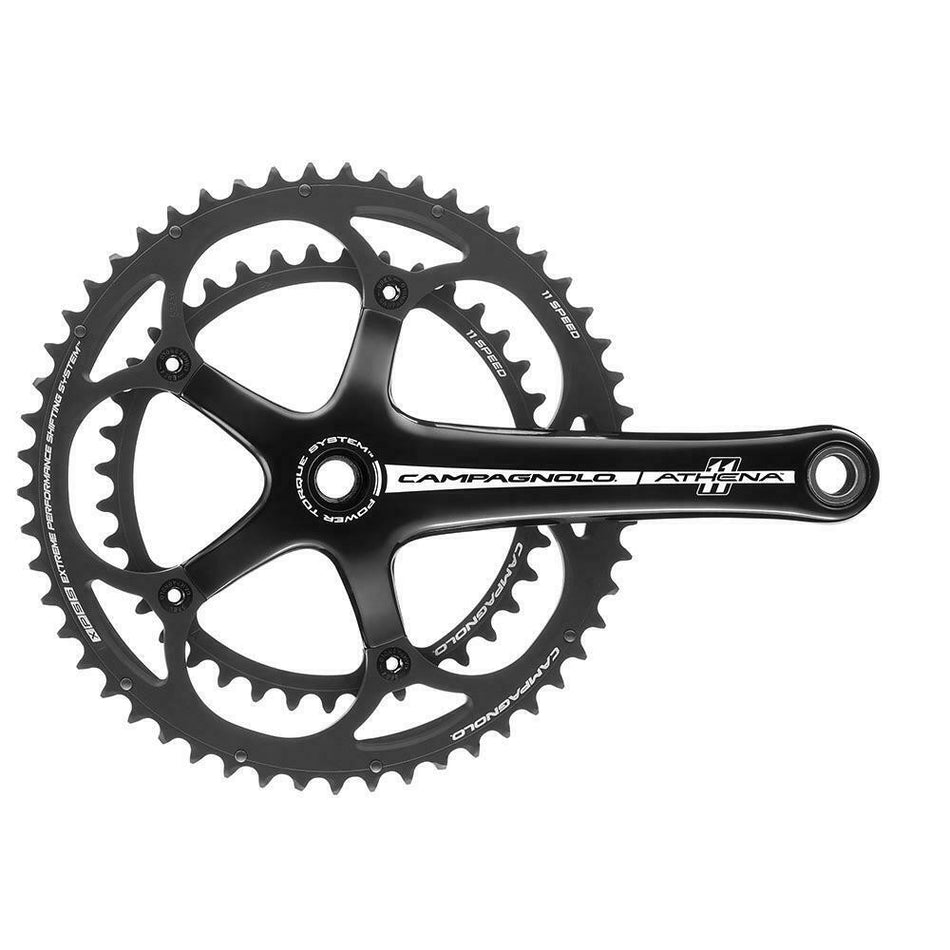 Campagnolo FC-12ATB Athena Power Torque 11 Speed Chainset In Black Alloy