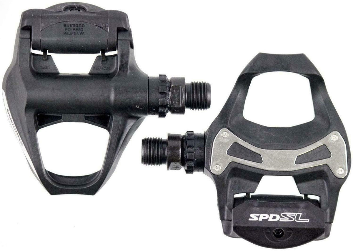 Shimano R550 Composite SPD-SL Road Pedals In Black