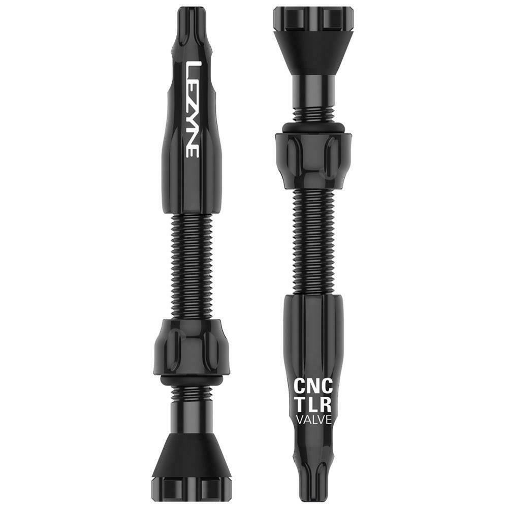 Lezyne CNC Tubeless Valves Size 44mm All Colours With Integrated Valve Core Tool