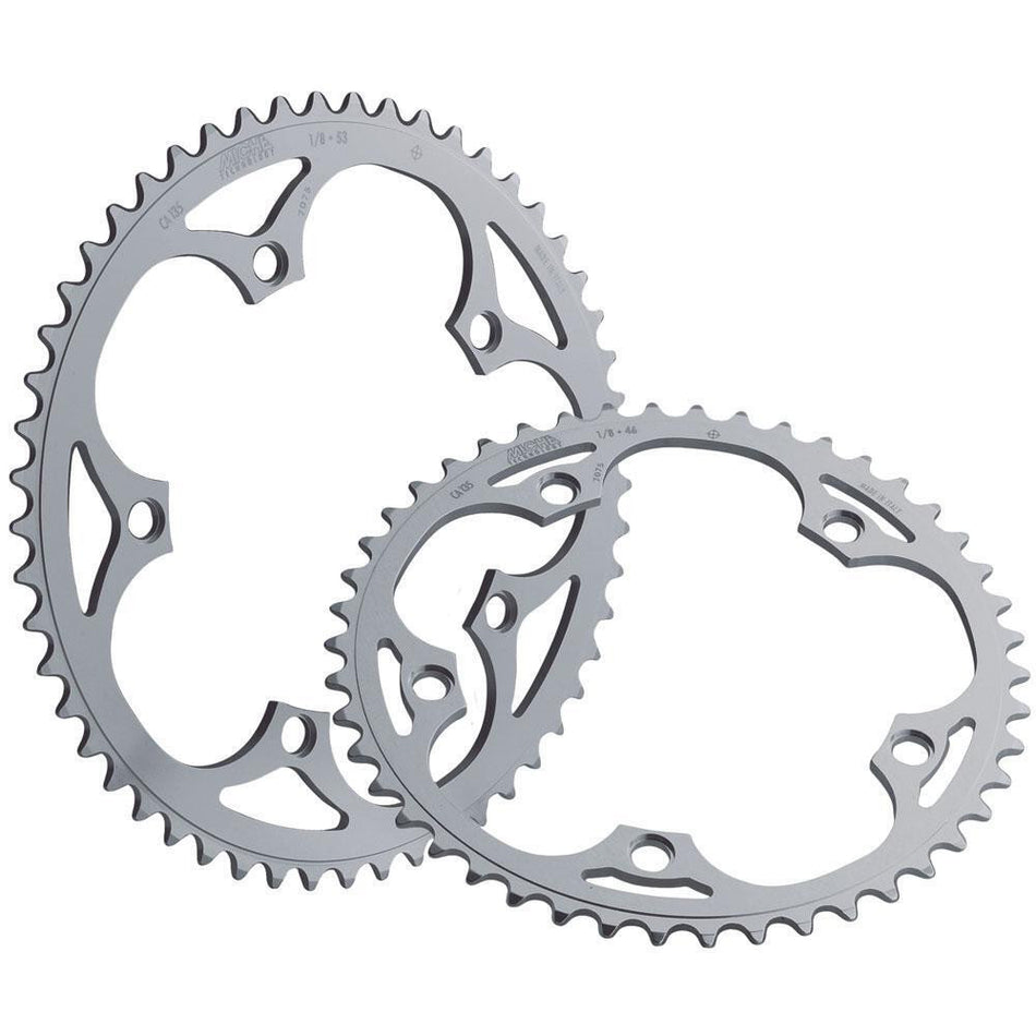 Miche Primato Track 1 1/8" 135mm BCD CNC Chainring In Silver All Sizes