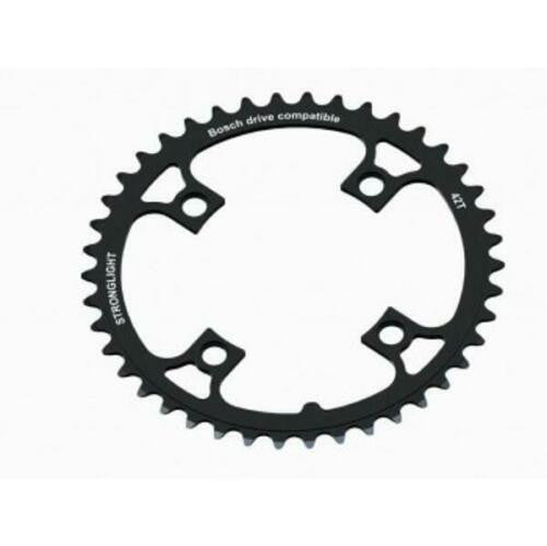 Stronglight 7075-T6 E Bike 104mm BCD Bosch Compatible Chainring In Black