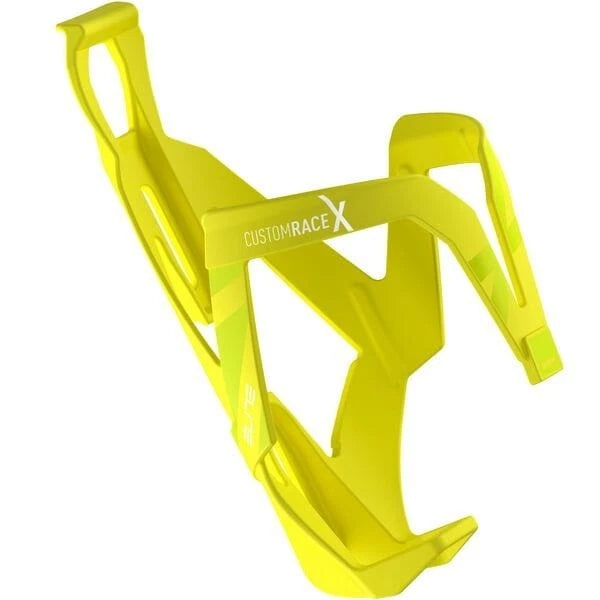 Elite Fly 550ml cycling water bottle bundle - Custom Race X Cage in fluro yellow