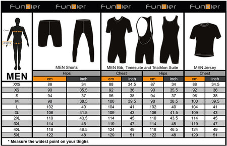Funkier F-Max 17 Panel 4-Way Bib Shorts (B1 Pad) in Black