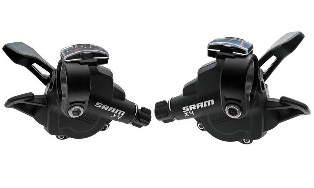 Sram X4 MTB Trigger Shifter Set - Front and Rear - 3 x 8 Speed