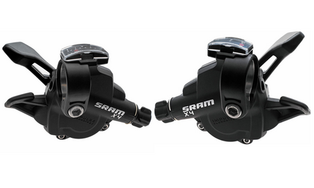 Sram X4 MTB Trigger Shifter Set - Front and Rear - 3 x 8 Speed