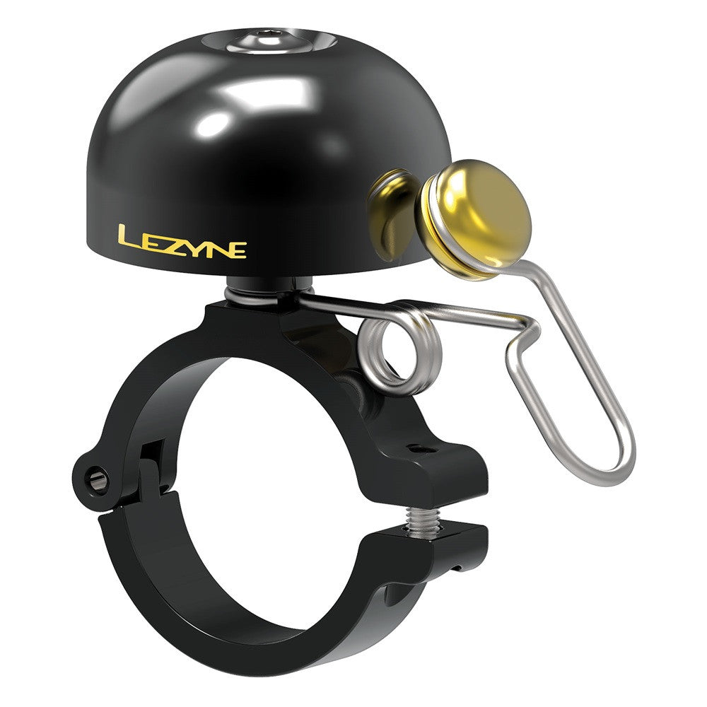 Lezyne Classic Brass Bell Hard Mounted Fits Up To 25.4mm Bar Clamp