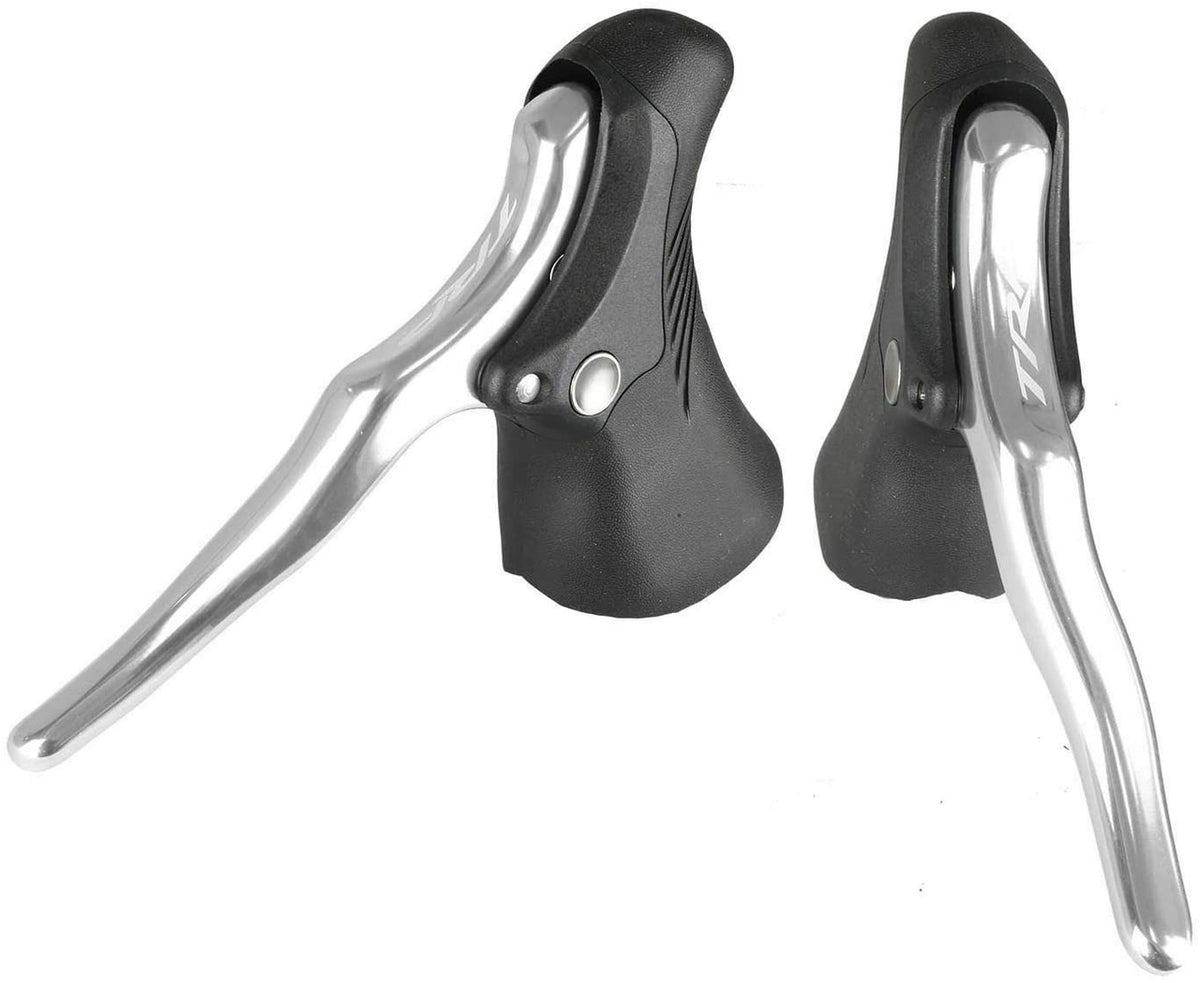 TRP RRL TT Aero Brake Levers Pair For Drop Bars 23.8-24.2mm - Silver