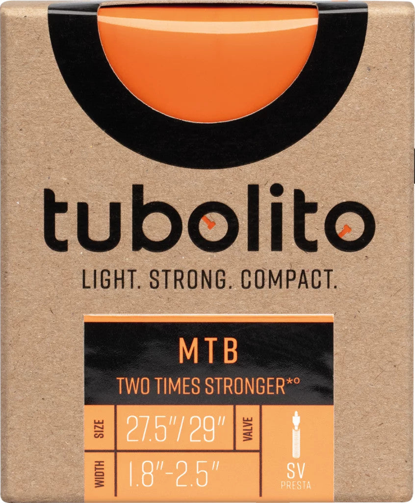 Tubolito Tubo 27.5 / 29 x 1.80 - 2.50" MTB 42mm Presta Valve in Orange Inner Tube