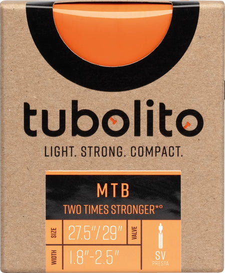 Tubolito Tubo 27.5 / 29 x 1.80 - 2.50" MTB 42mm Presta Valve in Orange Inner Tube