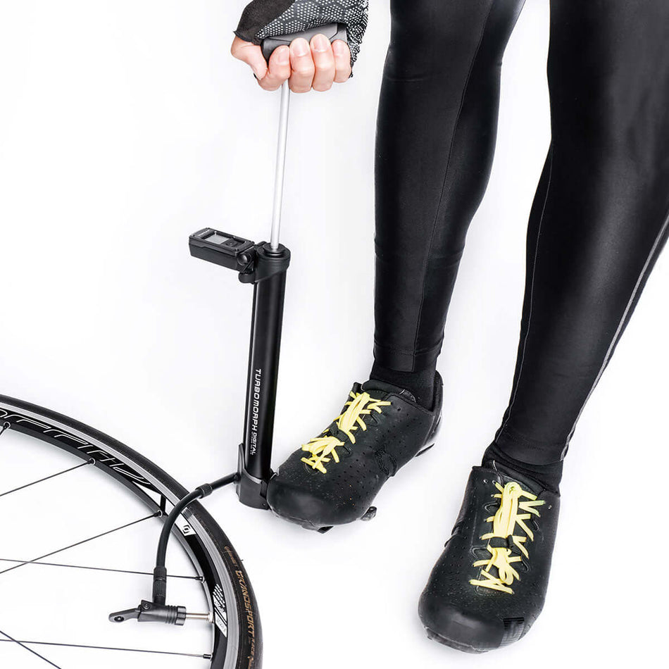 Topeak Turbo Morph Digital MTB Road Mini Bike Floor Pump