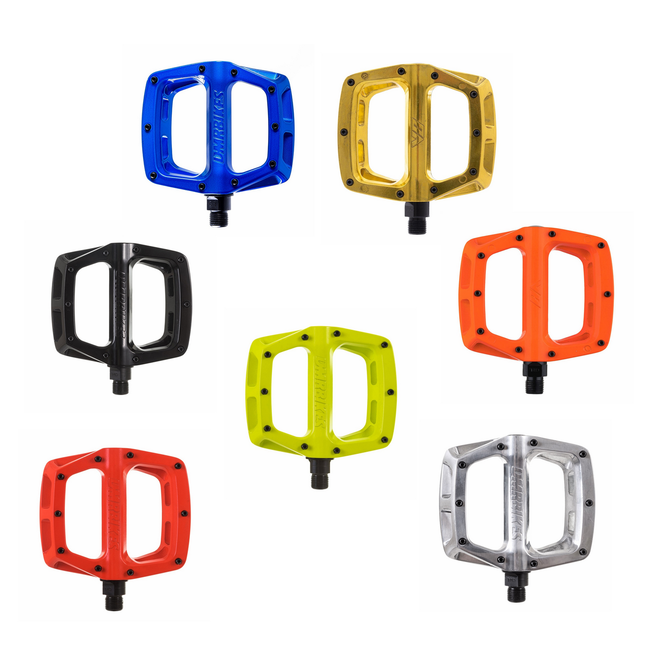 DMR V8 Flat MTB BMX Trails Downhill Platform Pedals - All Colours