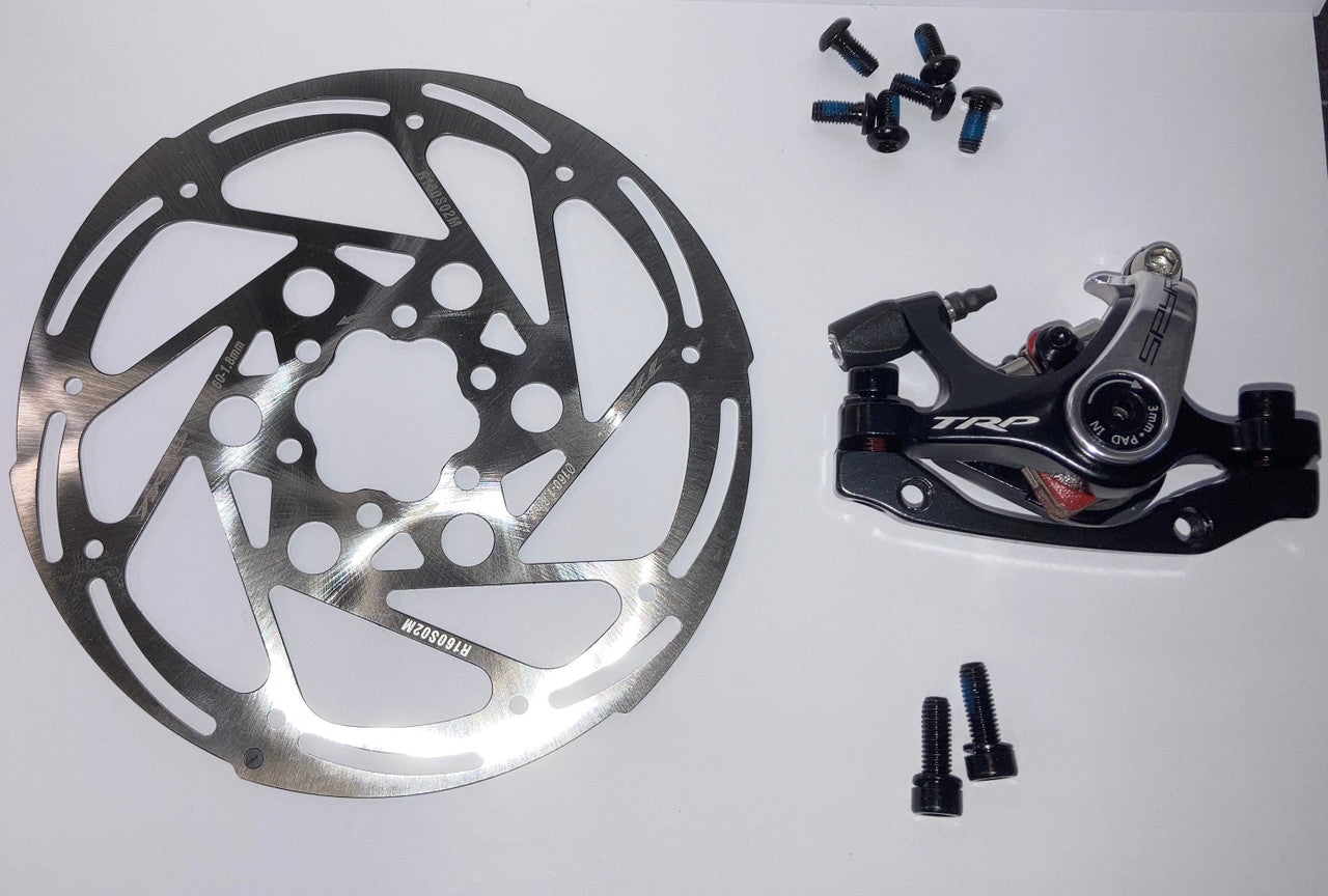 Tektro TRP Spyre Road Front Post Mount Disc Brake Calliper and Rotor 160mm