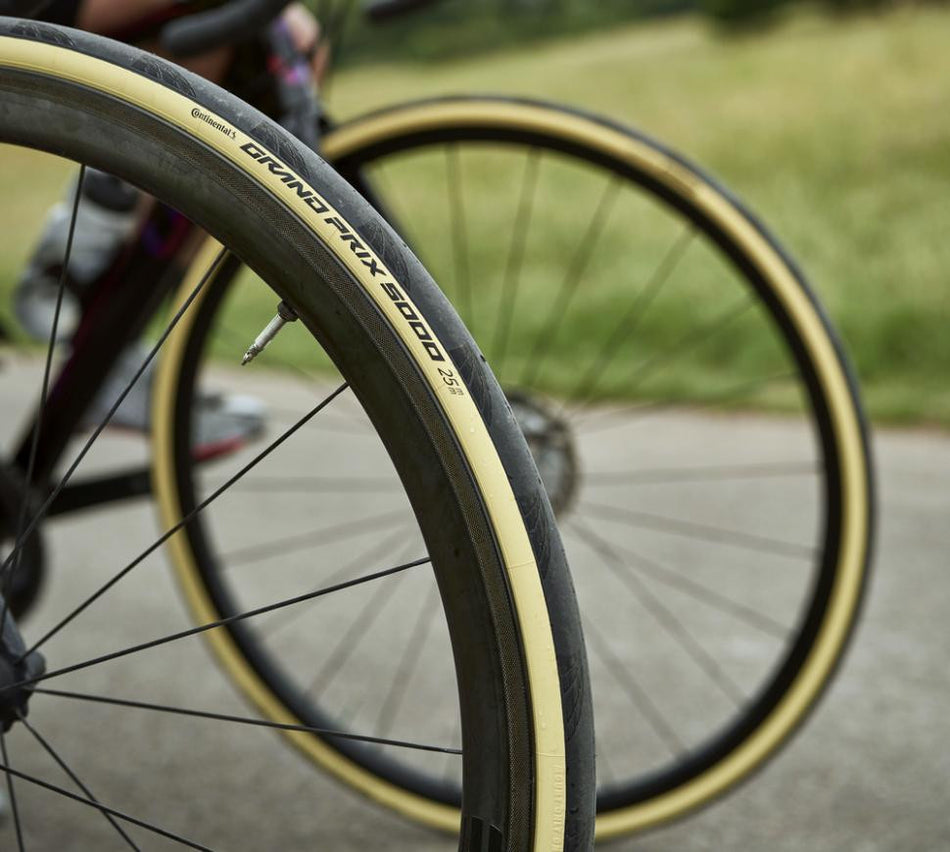 Continental GP5000 Clincher Folding Road Tyre 700 x 25c In Black/Cream 101947