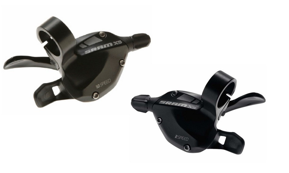 Sram X5 MTB Trigger Shifter Set - Front and Rear - 2 x 10 Speed