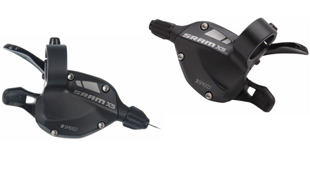 Sram X5 MTB Trigger Shifter Set - Front and Rear - 3 x 9 Speed