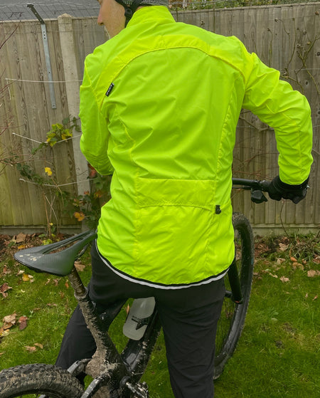 HUDS Super Waterproof Packable Lightweight Unisex Jacket 140g In Fluro Yellow