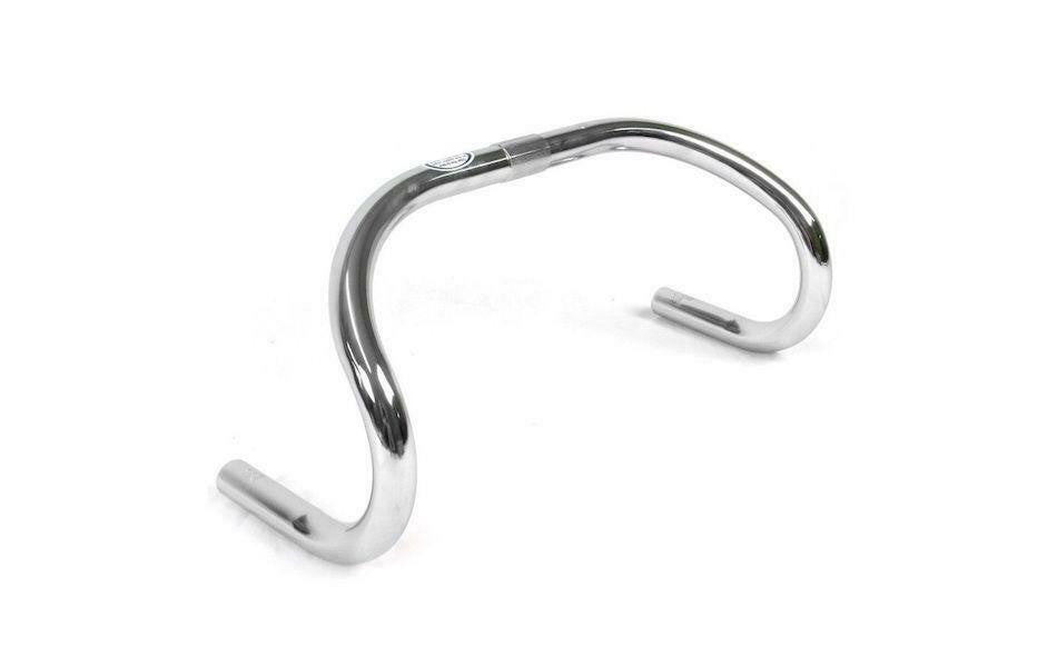 Nitto B123AA CR-MO Track Handlebars | 25.4mm Clamp | Silver